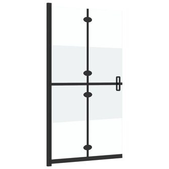 Inloopdouchewand inklapbaar 80x190 cm ESG-glas halfmat 8720286640210 4
