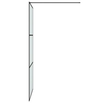 Inloopdouchewand 100x195 cm mat ESG-glas zwart 8720287052098 4