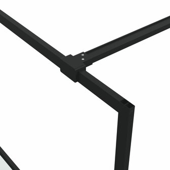Inloopdouchewand 90x195 cm halfmat ESG-glas zwart 8720287052234 6