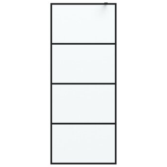 Inloopdouchewand 80x195 cm mat ESG-glas zwart 8720287052272 3