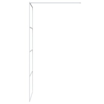 Inloopdouchewand 80x195 cm transparant ESG-glas wit 8720287052371 4