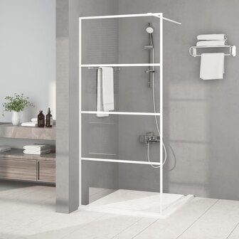 Inloopdouchewand 90x195 cm transparant ESG-glas wit 8720287052388 1