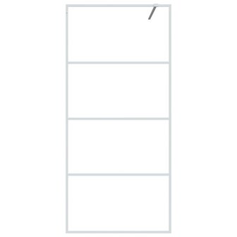Inloopdouchewand 90x195 cm transparant ESG-glas wit 8720287052388 3