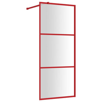 Inloopdouchewand transparant 80x195 cm ESG-glas rood 8720845941833 2