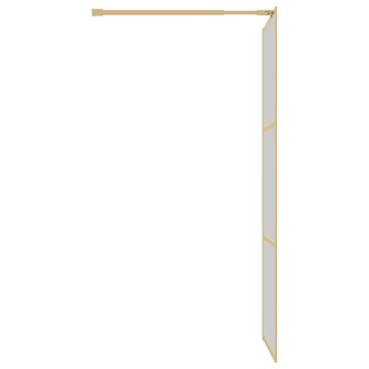 Inloopdouchewand transparant 90x195 cm ESG-glas goudkleurig 8720845941864 4