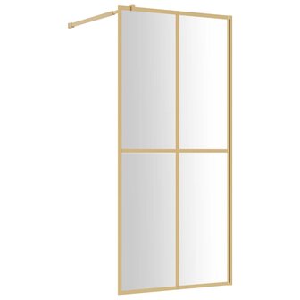 Inloopdouchewand transparant 80x195 cm ESG-glas goudkleurig 8720845941925 2