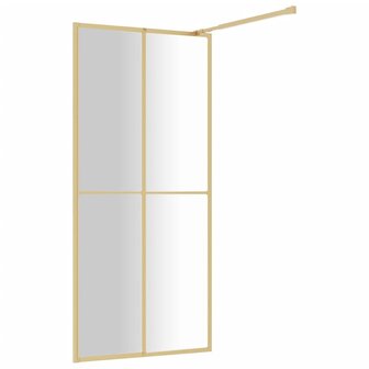 Inloopdouchewand transparant 80x195 cm ESG-glas goudkleurig 8720845941925 5