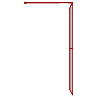 Inloopdouchewand transparant 100x195 cm ESG-glas rood 8720845941956 4