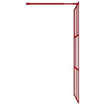 Inloopdouchewand transparant 115x195 cm ESG-glas rood 8720845942076 4