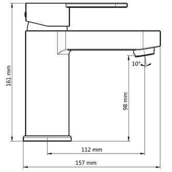SCH&Uuml;TTE Wastafelmengkraan ELEPHANT mat koperkleurig 4008431342139 8