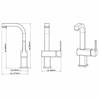 SCH&Uuml;TTE Wastafelmengkraan SIGNO chroomkleurig 4008431795102 4
