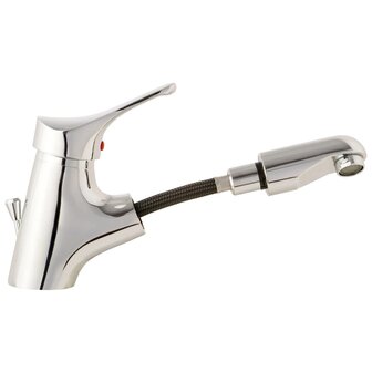 SCH&Uuml;TTE Wastafelmengkraan met uittrekbare uitloop ATTICA chroomkleurig 4008431221502 4