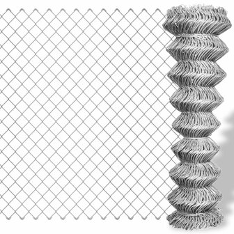 Gaashek 15x1,5 m gegalvaniseerd staal zilverkleurig 8718475911395 1
