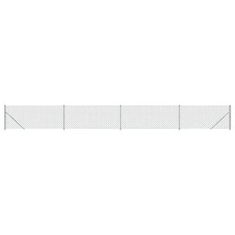 Gaashek met flens 0,8x10 m zilverkleurig 8720845772468 2
