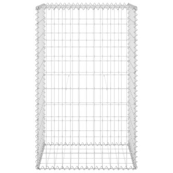 Schanskorfmuur met deksels 60x50x150 cm gegalvaniseerd staal 8720286110102 3