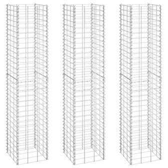 Schanskorf plantenbakken 3 st verhoogd 30x30x150 cm ijzer 8720286763735 2
