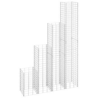 Schanskorf plantenbakken 4 st 30x30x50/100/150/200 cm ijzer 8720286763759 1