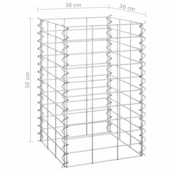 Schanskorf plantenbakken 4 st 30x30x50/100/150/200 cm ijzer 8720286763759 5