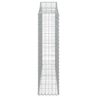 Schanskorf gewelfd 200x30x120/140 cm gegalvaniseerd ijzer 8720845650490 4