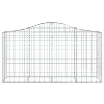 Schanskorf gewelfd 200x50x100/120 cm gegalvaniseerd ijzer 8720845650582 3