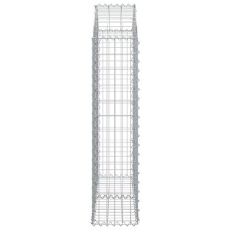 Schanskorf gewelfd 100x30x120/140 cm gegalvaniseerd ijzer 8720845650896 4