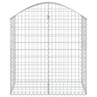 Schanskorf gewelfd 100x50x100/120 cm gegalvaniseerd ijzer 8720845650988 3