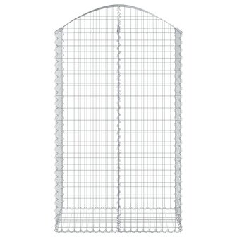 Schanskorf gewelfd 100x50x160/180 cm gegalvaniseerd ijzer 8720845651015 3