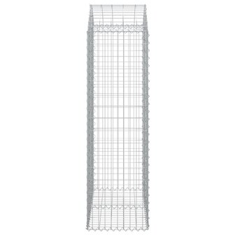 Schanskorf gewelfd 100x50x160/180 cm gegalvaniseerd ijzer 8720845651015 4