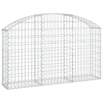 Schanskorf gewelfd 150x30x80/100 cm gegalvaniseerd ijzer 8720845651077 2