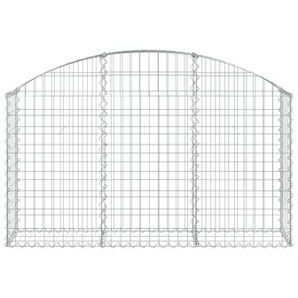 Schanskorf gewelfd 150x30x80/100 cm gegalvaniseerd ijzer 8720845651077 3