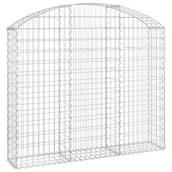 Schanskorf gewelfd 150x30x120/140 cm gegalvaniseerd ijzer 8720845651091 2