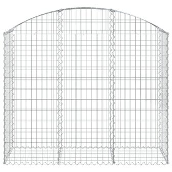 Schanskorf gewelfd 150x50x120/140 cm gegalvaniseerd ijzer 8720845651190 3