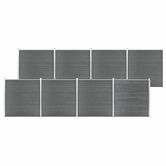 Schutting 1391x186 cm HKC grijs 8719883908786 1