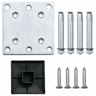 Schuttingset 10 vierkant en 1 schuin 1830x186 cm HKC grijs 8719883908892 12
