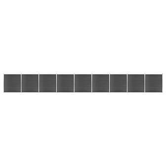Schuttingpanelenset 1564x186 cm HKC zwart 8720286366844 1