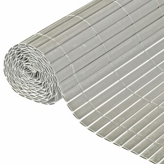 Nature Tuinscherm dubbelzijdig 1x3 m PVC grijs 8711338503782 1