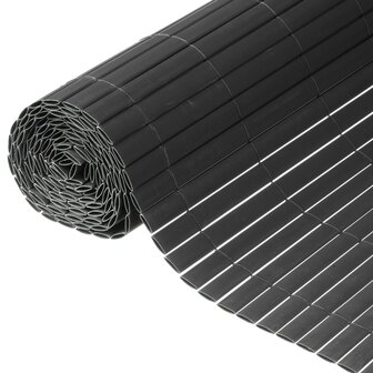 Nature Tuinscherm dubbelzijdig 1x3 m PVC antraciet 8711338503881 1