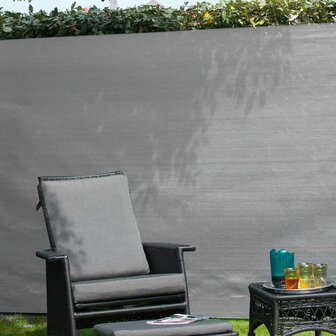 Nature Tuinscherm 1,2x5 m PE grijs 8711338503164 3