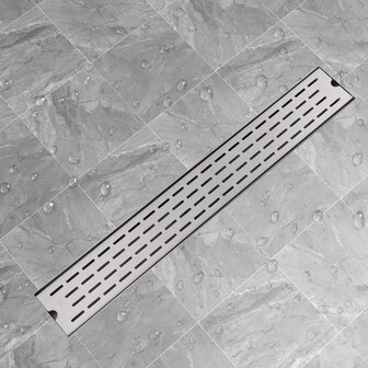 Doucheafvoer rechthoekig 830 x 140 mm RVS 8718475979012 1