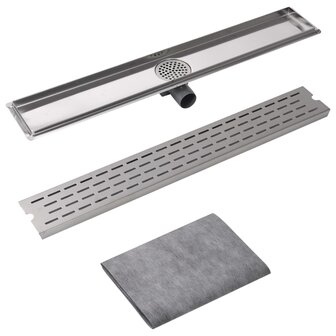 Doucheafvoer rechthoekig 830 x 140 mm RVS 8718475979012 3