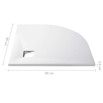 Douchebak 90x90 cm SMC wit 8720286013717 7