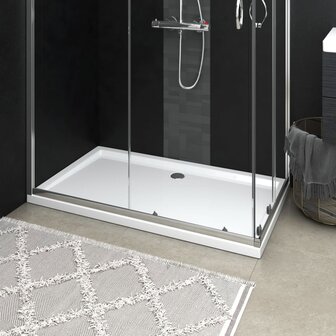 Douchebak rechthoekig 70x120 cm ABS wit 8720286206072 1