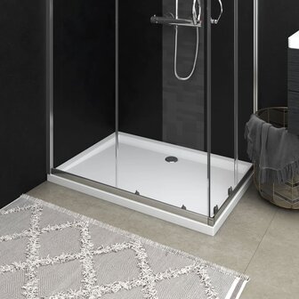 Douchebak rechthoekig 80x110 cm ABS wit 8720286206119 1