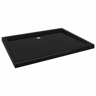 Douchebak rechthoekig 80x100 cm ABS zwart 8720286206140 2