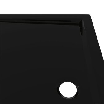 Douchebak rechthoekig 80x100 cm ABS zwart 8720286206140 6