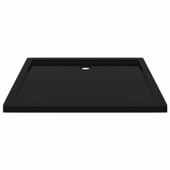Douchebak rechthoekig 80x90 cm ABS zwart 8720286206195 3