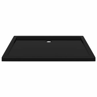 Douchebak rechthoekig 80x110 cm ABS zwart 8720286206201 3