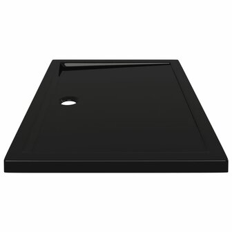 Douchebak rechthoekig 80x110 cm ABS zwart 8720286206201 4