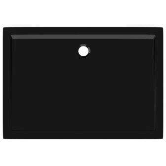 Douchebak rechthoekig 80x110 cm ABS zwart 8720286206201 5