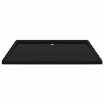 Douchebak rechthoekig 80x120 cm ABS zwart 8720286206218 3